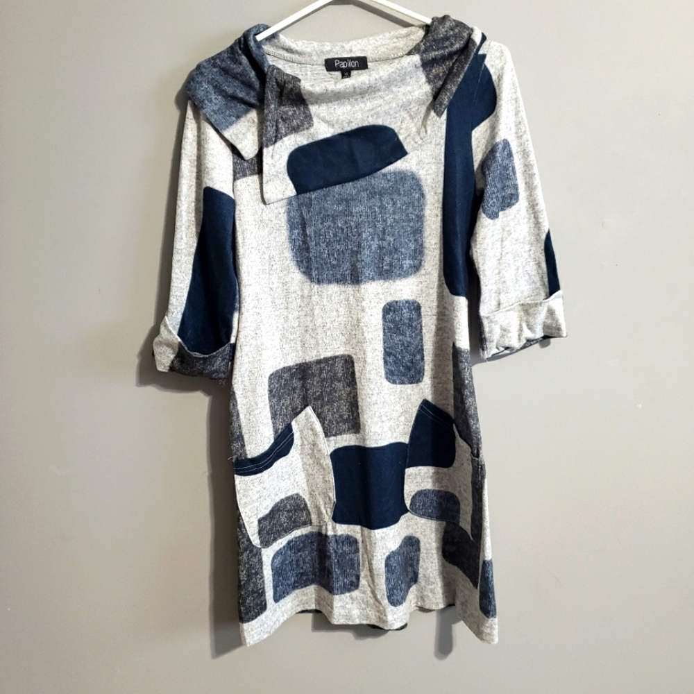Papillon sweater tunic dress size XS